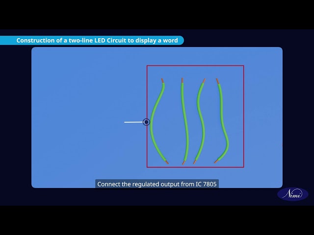 Display a word on a two line LED
