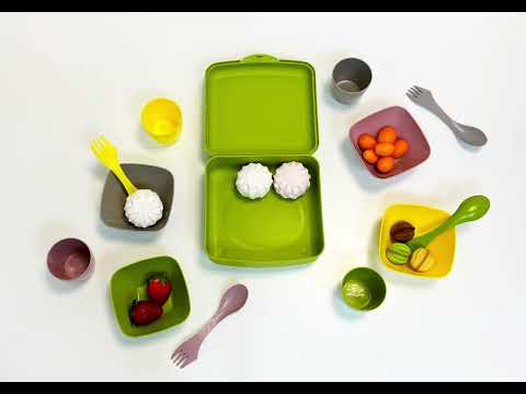 Набір посуду "Веселий пікнічок" на 4 персони (кольоровий)