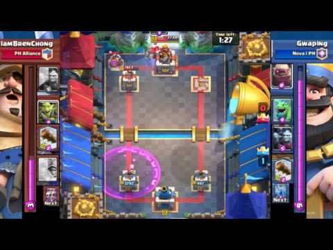 Clash Royale | Gwaping Vs IamBrenChong I Nova I PH - PH Alliance | 6# 22/4/17 Replay