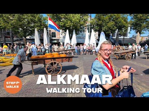 The Dutch Cheese City - Alkmaar Walking Tour 4K