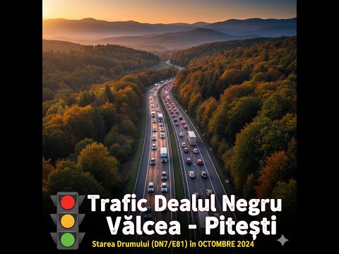 INFERNUL de pe DN7: Cum se circulă pe Dealul Negru (Vâlcea - Pitești) / Created with AI