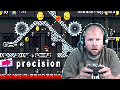 The Best One Screen Precision Level - Super Mario Maker 2 - Viewer Level