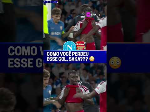 SAKA MEU FILHO, TÁ TUDO BEM?! QUE GOL PERDIDO INACREDITÁVEL DO ARSENAL NA CHAMPIONS #shorts