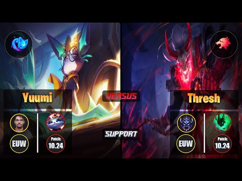 Hylissang YUUMI (Support) [Summon Aery] VS THRESH - Diamond EUW Patch 10.24