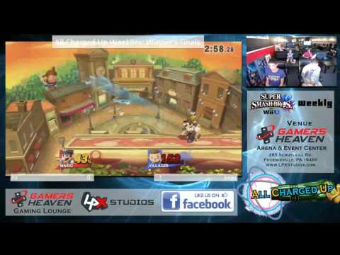 All Charged Up Smash 4 Weekly #20 - Enzo (Villager, Diddy Kong) vs Jrx (Mario) Winner's Finals