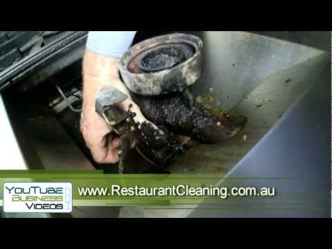Cleaning a commercial gas stove