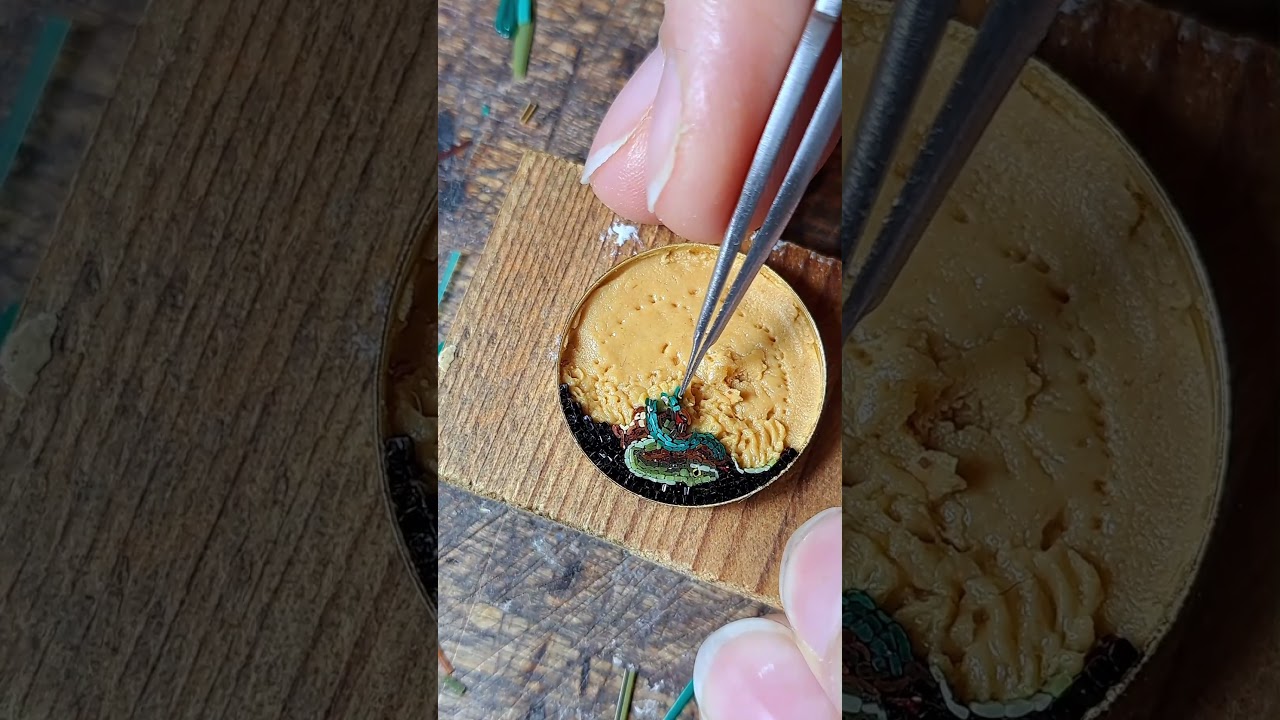 Making of Medusa Micromosaic #micromosaic #micromosaico #mosaic