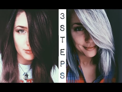 Dark Brown to Silver Hair | 3 Step Tutorial