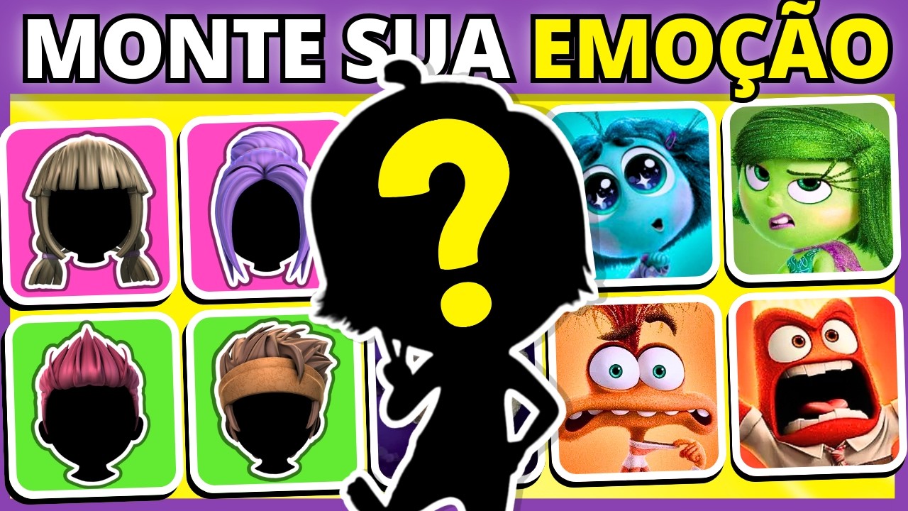 🤬🤢😱 Crie sua EMOÇÃO de DIVERTIDA MENTE 2 | Monte sua emoção! | #quiz #buuquiz #divertidamente2