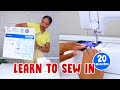 Learn To Sew In 20 Minutes Easy Step By Step Tutorial