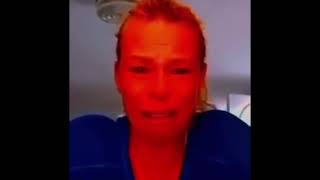 Cover art for red lady screaming goofy car noise