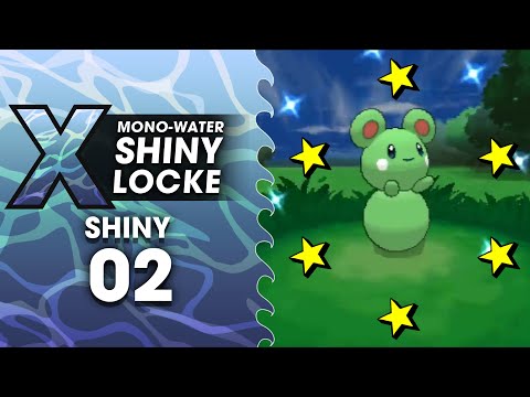 Pokémon X MonoWater ShinyLocke - SHINY #02 SHINY AZURILL 2126 RANDOM ENCOUNTERS