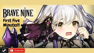 Brave Nine Gameplay - First Five Minutes With Tutorial #steam