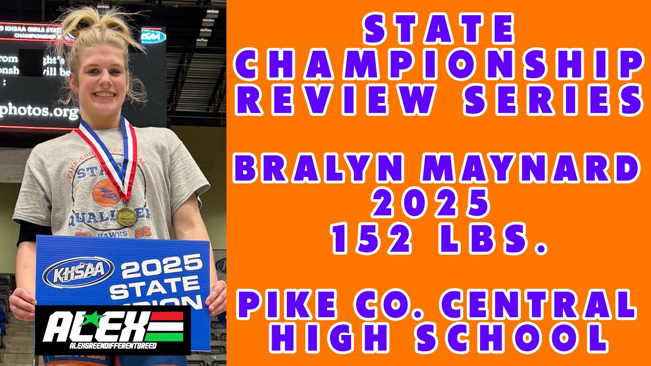 State Wrestling Championship match review w/ Bralyn Maynard (Pike Co. Central 2025; 152 lbs.)