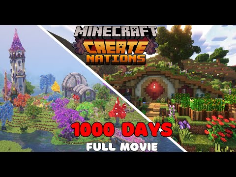 1000 Days FULL MOVIE! | Minecraft Create Mod with Ars Nouveau  (Ep 1-13)