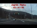 A3 A1 A6 Zagreb Rijeka