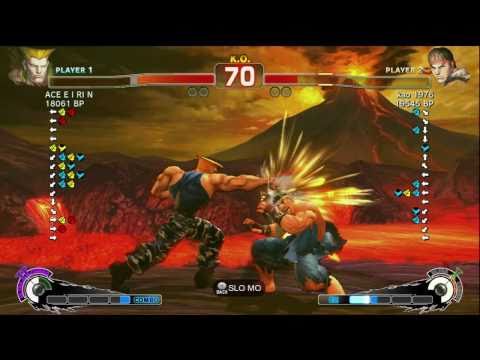 ACE・EIRIN [Guile] vs kao 1976 [Ryu] SSF4 Japanese Online Ranked Matches - TRUE-HD