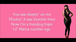 Nicki Minaj   Shakin&#39; it for Daddy Verses Lyrics Video