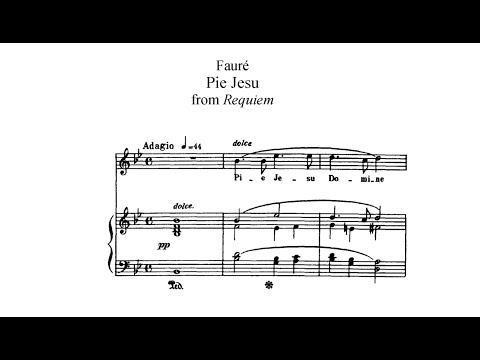 Pie Jesu (G. Faure) - Bb Major Piano Accompaniment (tempo about 60 bpm) - Karaoke