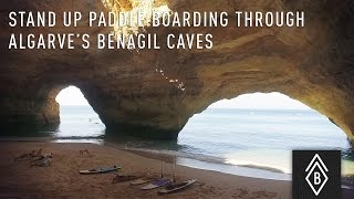 Stand Up Paddle Boarding Through Algarve's Legendary Benagil Caves in Southern Portugal - Video 1/4