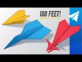 How To Make 3 EPIC Paper Airplanes That FLY FAR Best Planes In The World 60s Plane F 31 Menace