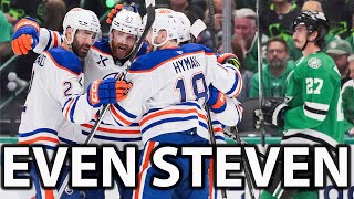 Oilers SHUT OUT Stars in Game 2! Skinner's Stellar Performance Evens Series!