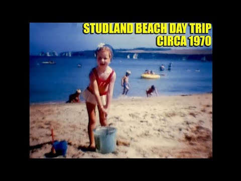 1970 Studland Beach nr Swanage, Dorset Super 8 Cine Film old video
