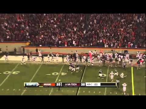 Fans in Lane Stadium Go Crazy to Enter Sandman - End of Game  Miami vs. Virginia Tech - YouTube.flv