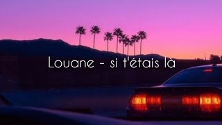 Louane - si t&#39;étais là (English lyrics/ translation)