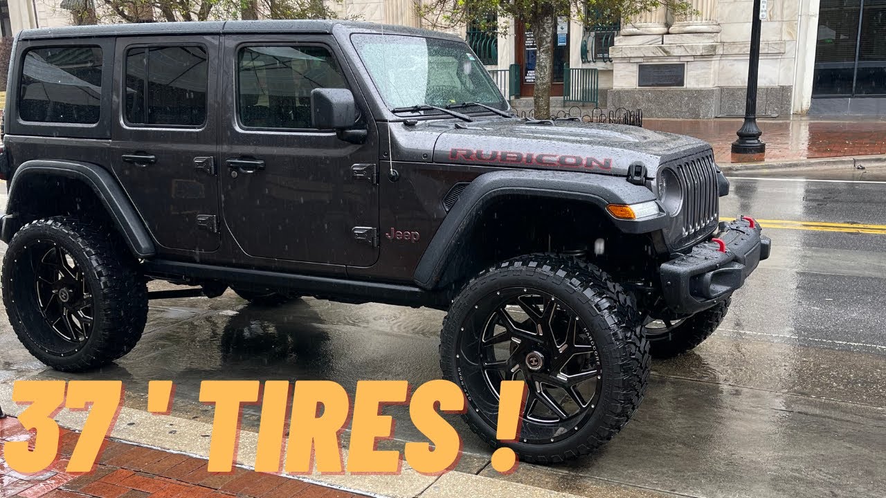 37 inch TIRES ON JEEP WRANGLER REVIEW!!