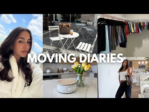 MOVING DIARIES EP.2| weekly vlog in my new dream apt, unpacking + organizing, decorating & more!