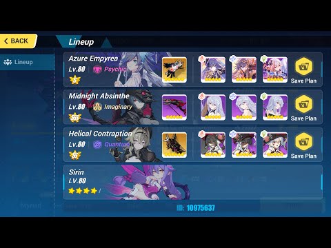 [Honkai Impact 3] Exalted Abyss D457 - Tonatiuh v2 [AE(S2), Vill-V(SS), MA] Sirin 4* (737pts)