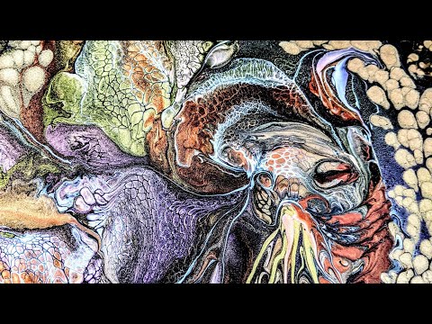 #63. Dance of The Dragon ~ Pearl Pour/Abstract Sheleeart Bloomswipe ~ #TLP Pigments