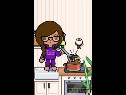 Making blueberry sponge cake! 🍰