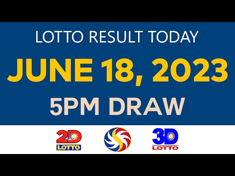 [Sunday] Lotto Result Today JUNE 18 2023 5pm Ez2 Swertres 2D 3D 6/49 6/58 PCSO