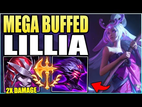 Season 13 Mega Buffed Demonic Lillia With Over 2x Damage! (Jak'sho Lillia Is OP) - League of Legends