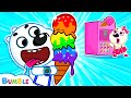 Rainbow Ice Cream Bumble Makes DIY Ice Cream Vending Machine Toys For Kids Bumble Official