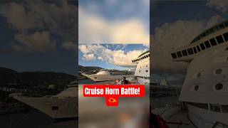 Sunset Horn Battle in St. Thomas: Cruise Life is Epic!