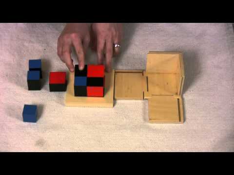 Montessori Sensorial Lesson - Binomial Cube