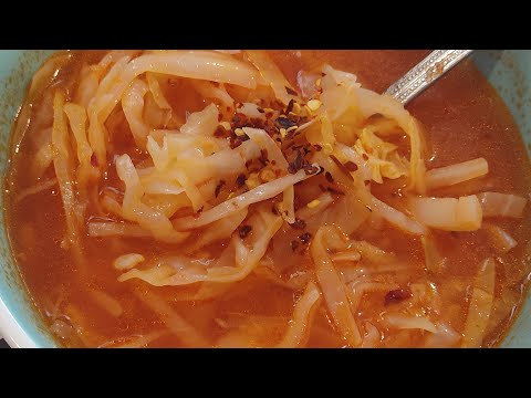 🔴sopa de col 🔴(repollo)😋fácil económica y rendidora 🔻receta🔻