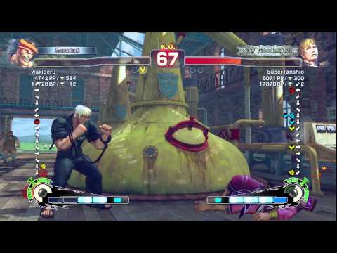 SSF4 AE Ver. 2012: wakideru [Adon] vs. SuperTanshio [Cody] - PSN Ranked Match