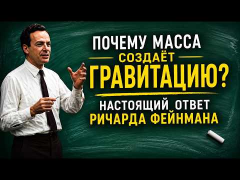 Почему масса создаёт гравитацию? Настоящий ответ Ричарда Фейнмана, который меняет всё