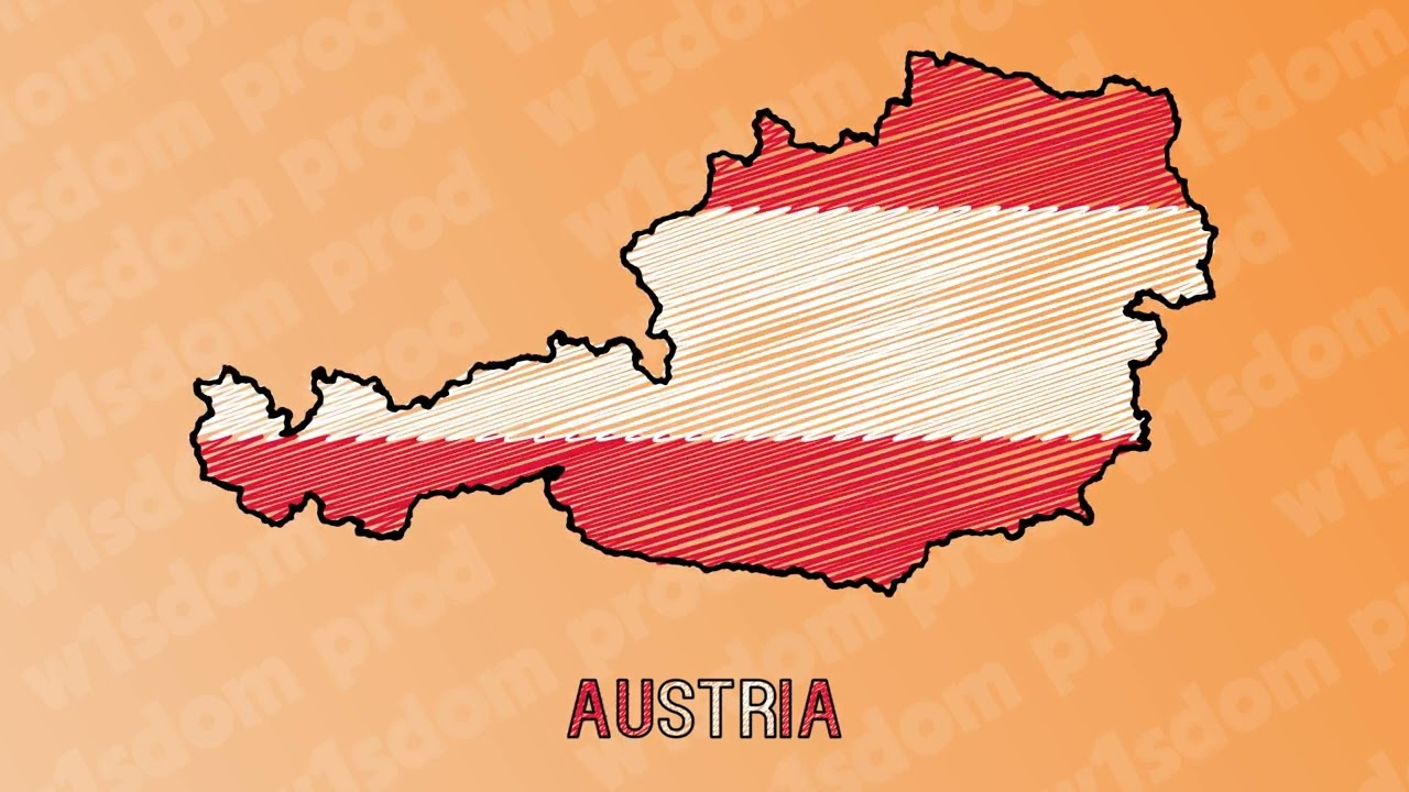 Hand-Drawn Austria Map Animation
