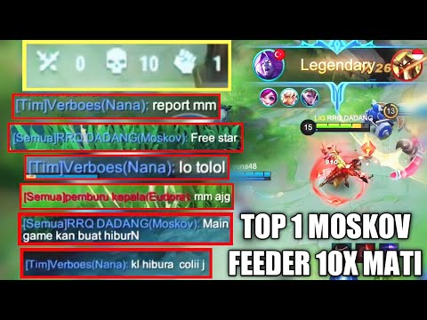 PRANK TOP 1 MOSKOV MATI 10X💀, MAIN GAME UNTUK HIBURAN BUKAN UNTUK EMOSI WKWK - MOBILE LEGENDS