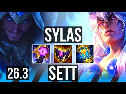 SYLAS vs SETT (MID) | 57K damage | KR Master | 26.3