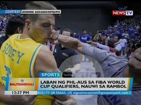 Laban ng PHL-AUS sa FIBA World Cup Qualifieres, nauwi sa rambol