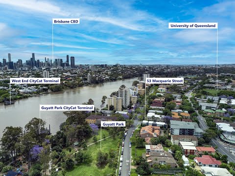 53 Macquarie Street, St Lucia, QLD 4067, 2 ਕਮਰੇ, 2 ਬਾਥਰੂਮ, Townhouse