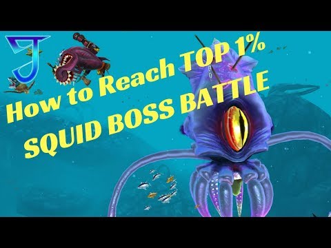 Hungry Shark World | Colossus Squid | Squid Boss | How to Achieve Top 1% Leaderboard | Boss Battle