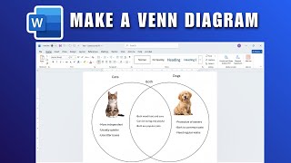 How to Make a Venn Diagram in Word 2026