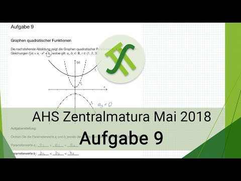 AHS Mathematik Zentralmatura Mai 2018 - Aufgabe 9